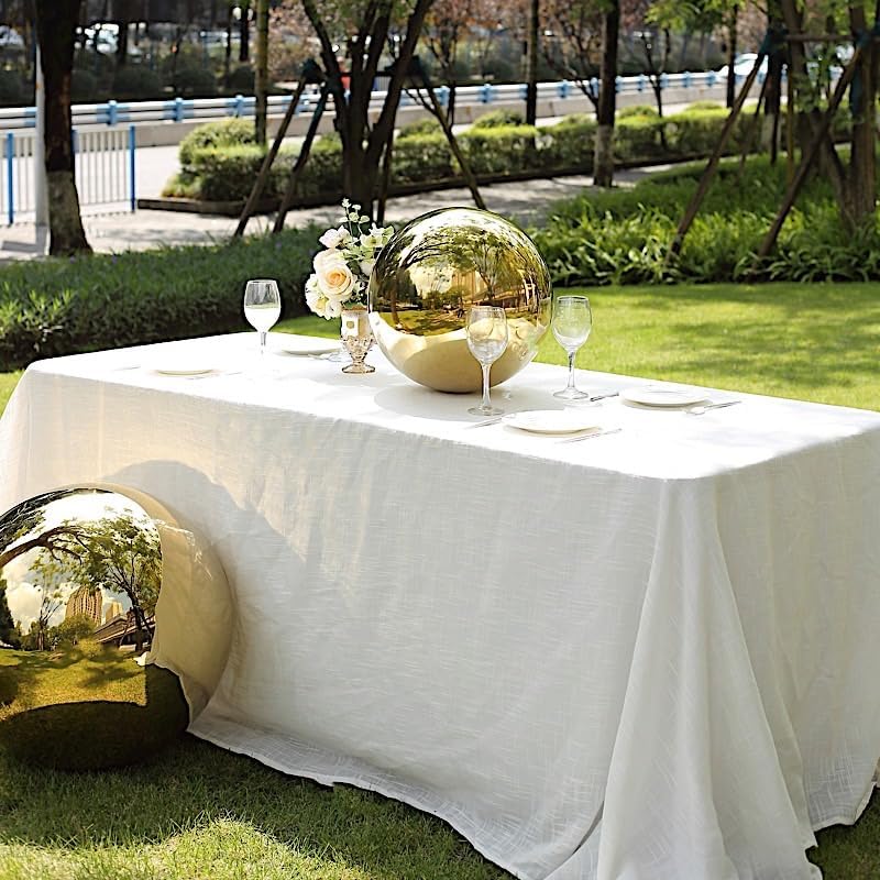 Balsa Circle 16 in Gold Stainless Steel Globe Gazing Reflective Mirror Balls Outdoor Garden Decor