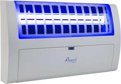 Awoco LED 13W 100V-240V Wall Mount Sticky Fly Trap Lamp for Capturing Flies, Mosquitoes, Moths and