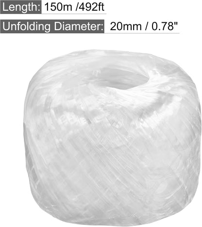 MECCANIXITY Polyester Nylon Plastic Rope Twine Household Bundled for Packing Gardening Craft,150m