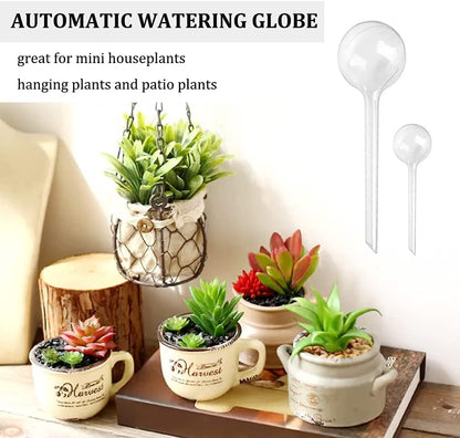 10 Pcs Clear Plant Watering Globes,Plastic Self-Watering Bulbs,Flower Automatic Watering