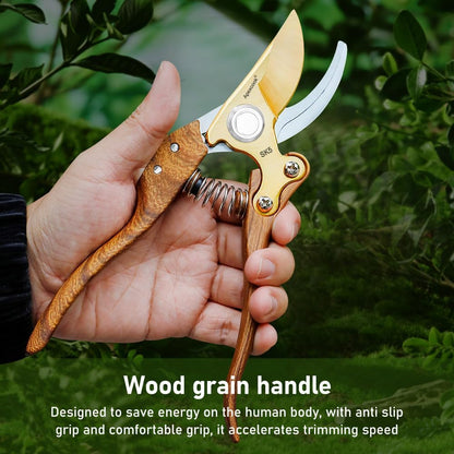 Garden Shears, Handheld Pruning Shears for Heavy Duty, Ergonomic Gardening Tools for Pruning