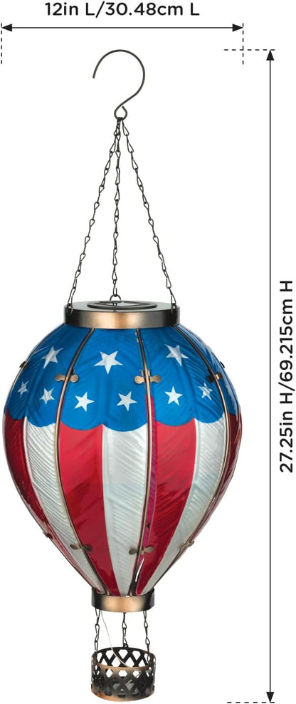 Regal Art & Gift Hot Air Balloon Solar Lantern – Hanging Solar-Powered LED Lights, Waterproof