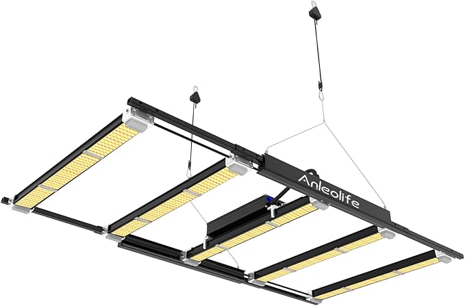A ANLEOLIFE Stretchable LED Grow Lights with Samsung LM301H EVO Diodes 300W Full Spectrum Dimmable