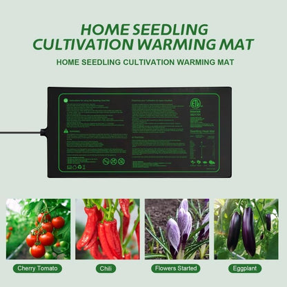 Upgrade Version 4PK Seedling Heat Mat with ETL Listed,Warm Hydroponic Heating Pad for Seed