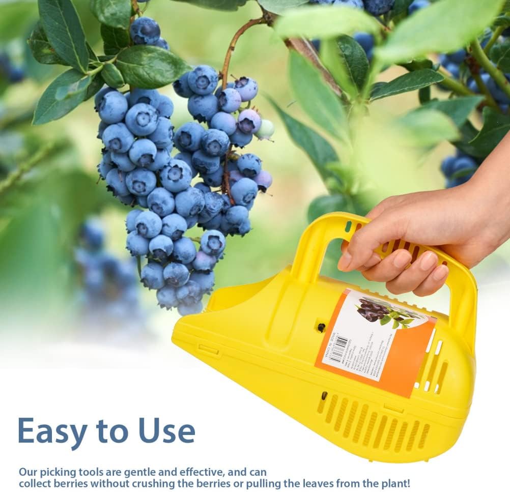 Blueberry Picker, Plastic Blueberry Picker Scoop Blue Berry Picking Rake for Cranberries