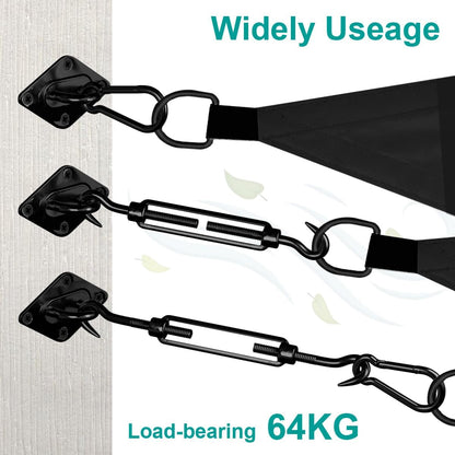 Sun Shade Sail Hardware Kit 6 Inch Heavy Duty 304 Stainless Set for Triangle Rectangle Sun Shade