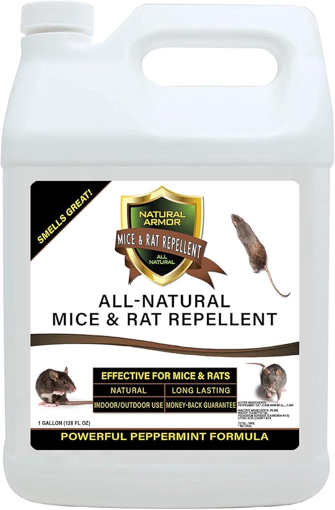 Mice & Rat Repellent. Peppermint Repellent for Mice/Mouse, Rats & Rodents. Natural Spray for Indoor