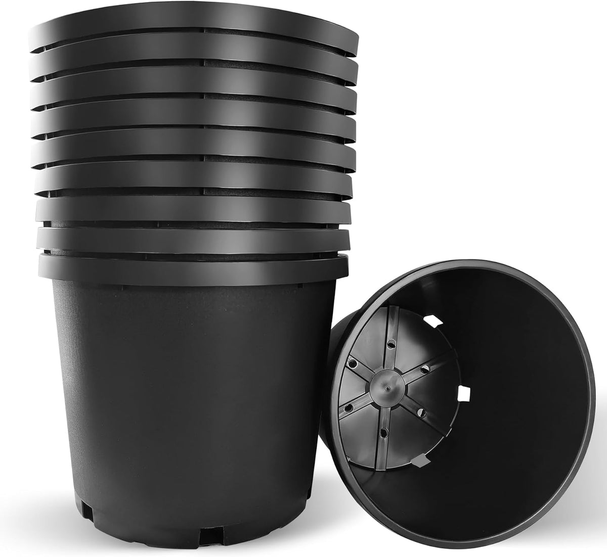 20 Gallon Nursery Pots Plastic Container Injection Molded Pot for Plants Flexible with Drainage
