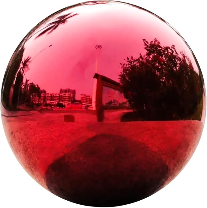 Stainless Steel Garden Gazing Ball 5.3 Inch Mirror Reflective Sphere Polished Decorative Globe for