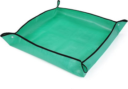 RESTCLOUD Indoor Plant Repotting Mat Potting Tray, Poo Poo Platter for Butterfly Cage, 19.6 x 19.6