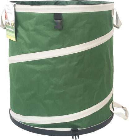 46-Gallon Collapsible Trash Can (22x28 in) Hard-Shell Bottom Yard Garden Bag for Yard Waste,Debris