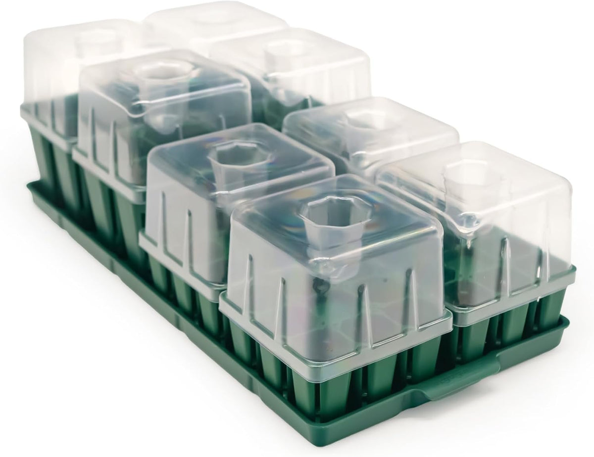 Vego garden Seedling Suite Products, 4 Pack Jumbo Seedling Trays and 4 Pack Standard Seedling Trays
