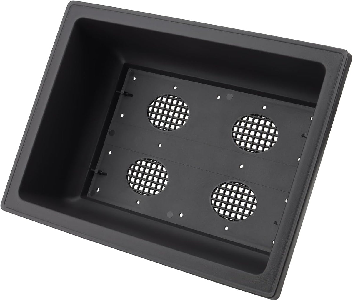 KINJOEK 3 PCS 14 Inch Plastic Bonsai Pots, Large Bonsai Training Pot with Drainage Trays