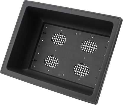 KINJOEK 3 PCS 14 Inch Plastic Bonsai Pots, Large Bonsai Training Pot with Drainage Trays