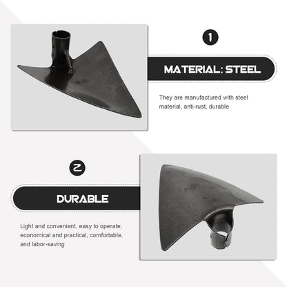 DOITOOL Triangle Hoe Steel Garden Digging Hoe for Weeding Planting Digging Soil, Gardening Hoe Hand
