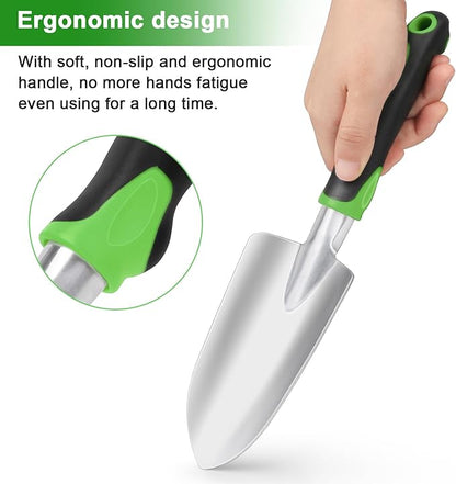 Garden Shovel Hand Trowel, Heavy Duty Hand Shovel with Ergonomic Handle,Garden Shovels for Digging