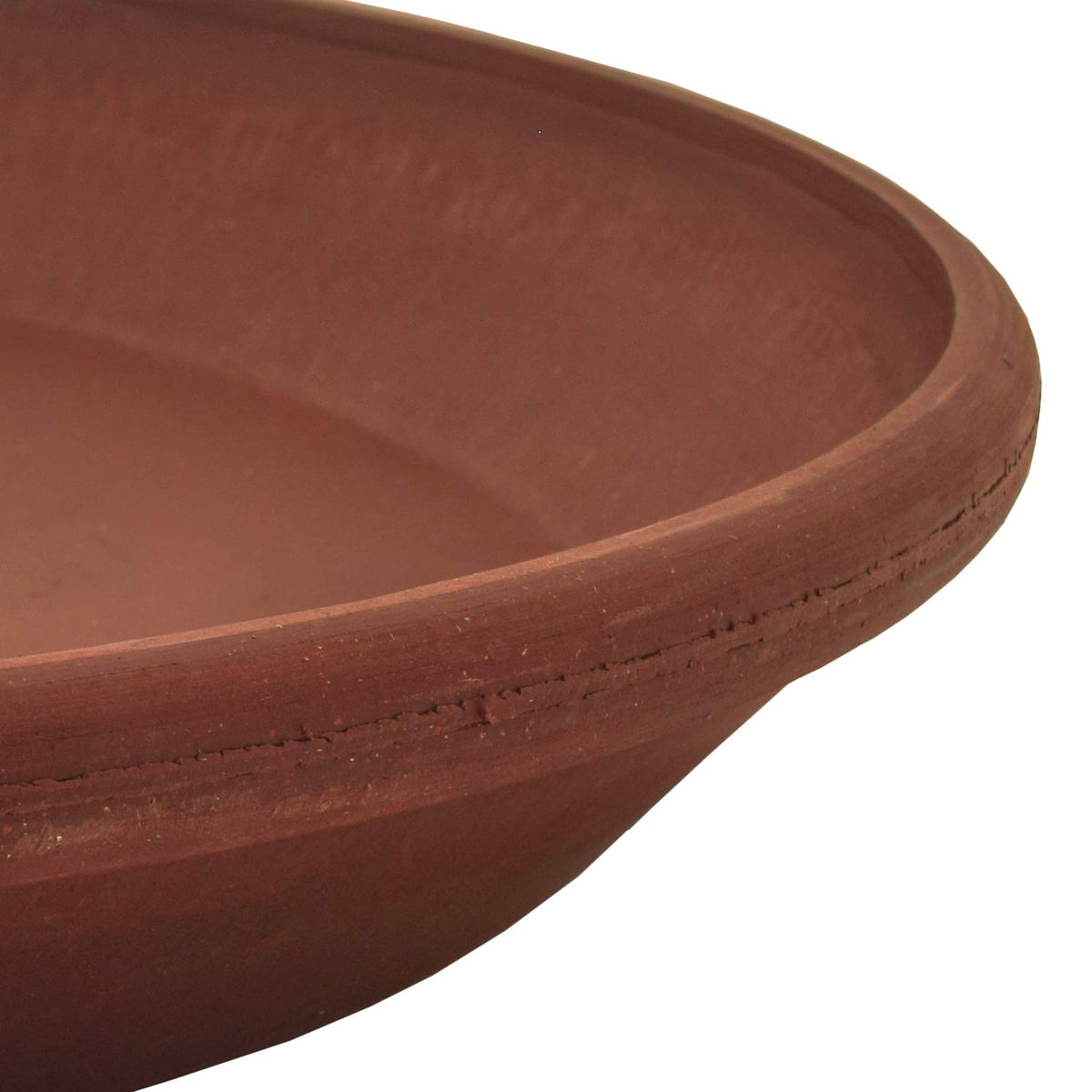 PSW Pot Collection AP35TC 14-inch Plastic/Stone/Wood Composite Plant Saucer Drip Tray – No Drainage