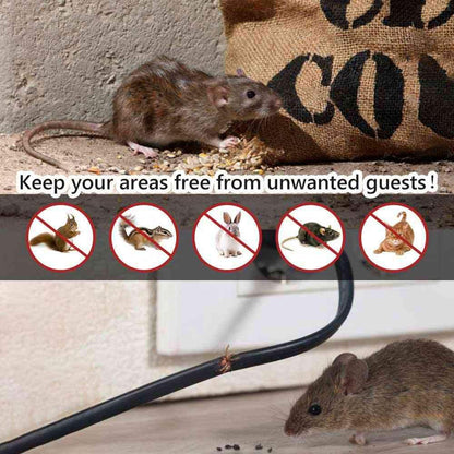 Rodent Repellent Battery Operated Ultrasonic Mouse Repeller for Car Engines Squirrel Pest Repeller