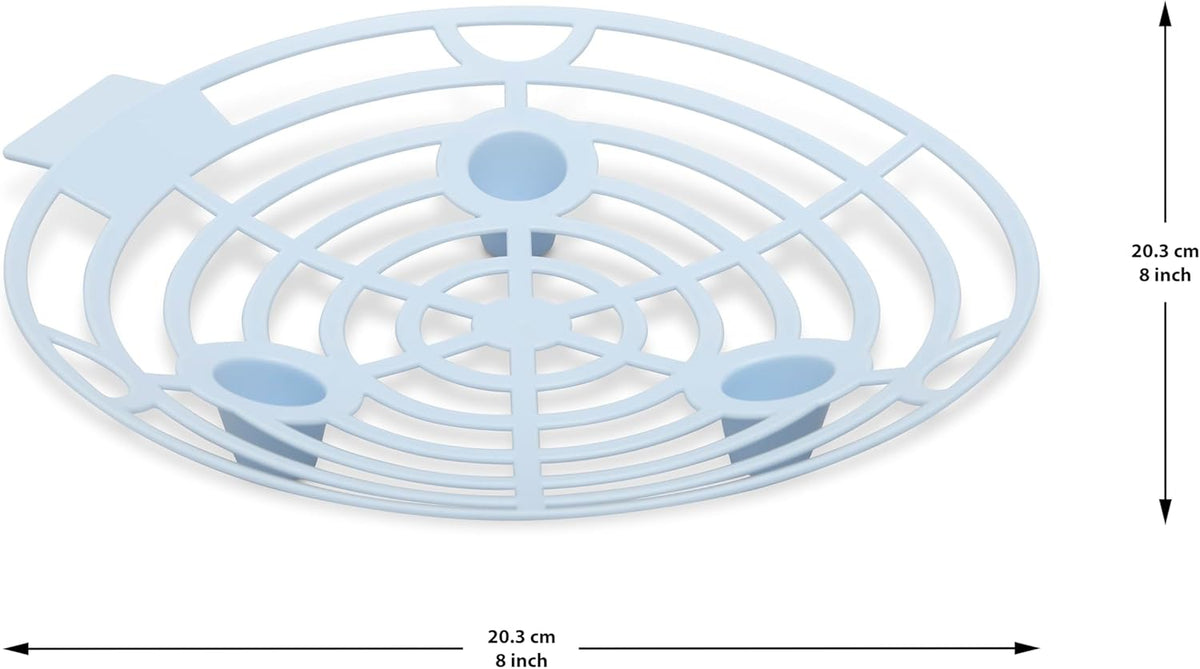 Melon Cradle 10 Pack - Blue, Lightweight, and Reusable Plastic Melon Support for Fruits and