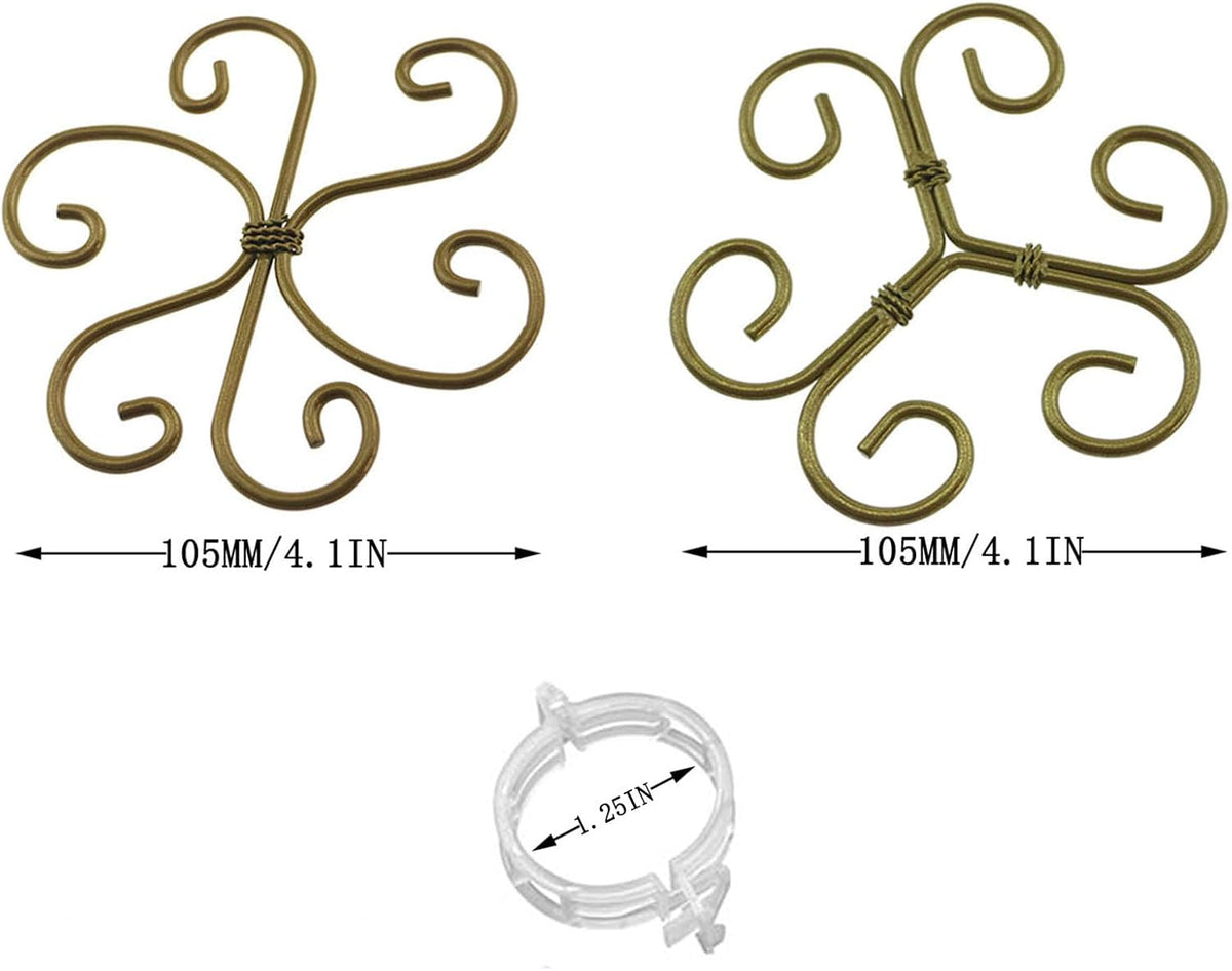 QAZXCDEW-Plant Stem Support,Vertical Growth Support,Plant Stem Holder,Combining Two Styles Delivery