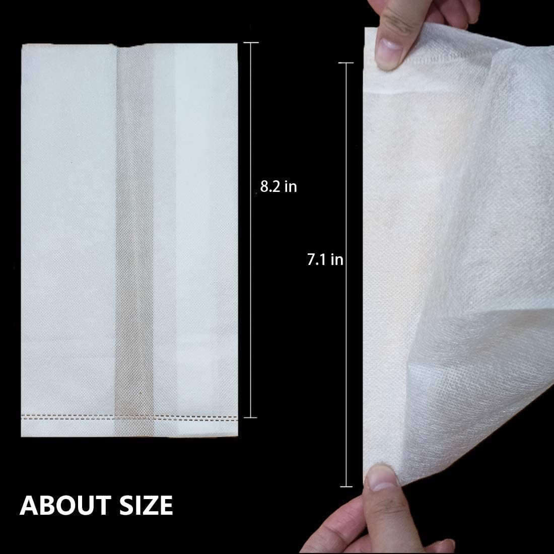 100Pcs Nursery Growing Bags, Non-Woven Fabric Seedlings Grow Bag for High Seedling Survival Rate