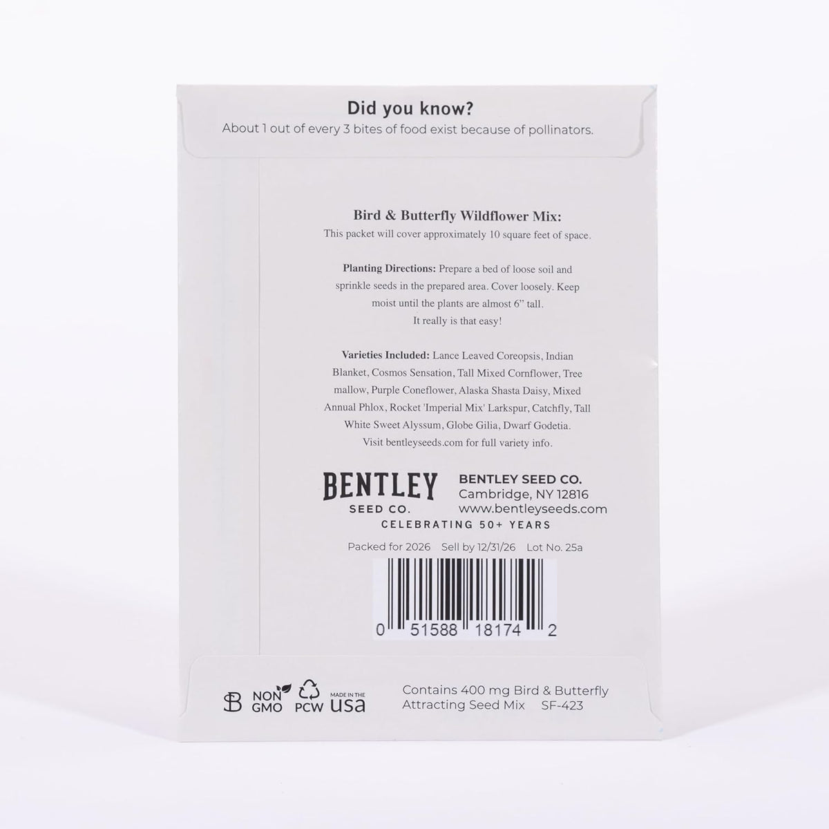 Holiday Joy- Wildflower Seeds Seed Packets - 25 Seed Packs - Perfect Eco-Friendly Gift oo Holiday