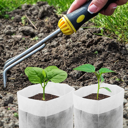 100Pcs Nursery Growing Bags, Non-Woven Fabric Seedlings Grow Bag for High Seedling Survival Rate