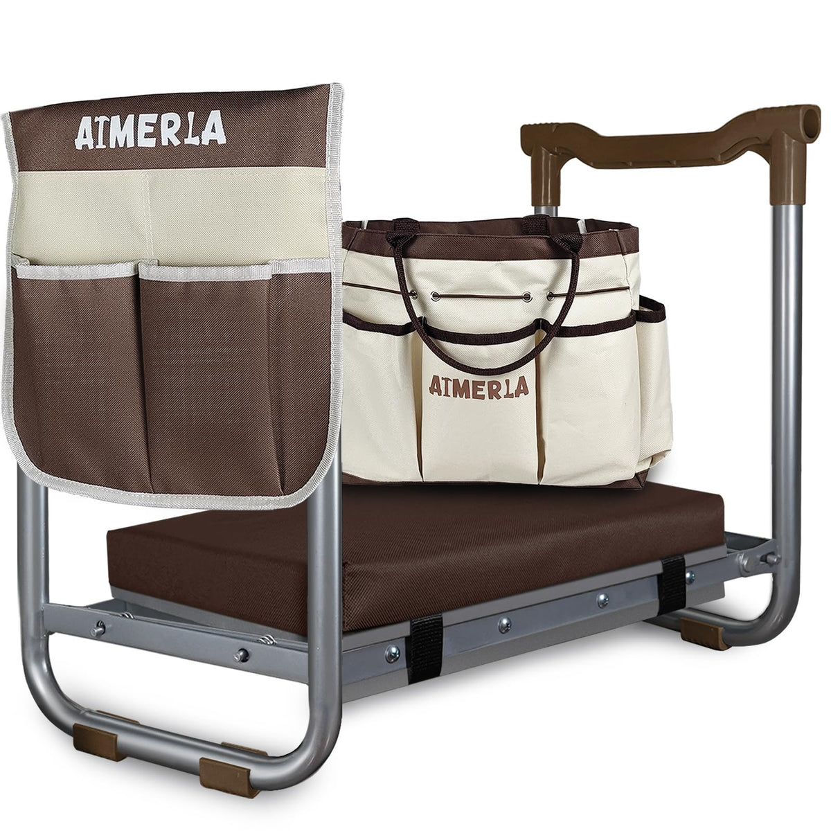 Aimerla K5 Foldable Kneeler Seat - Heavy Duty (Detachable Cloud Kneeler Pad) - Garden Stool - 2