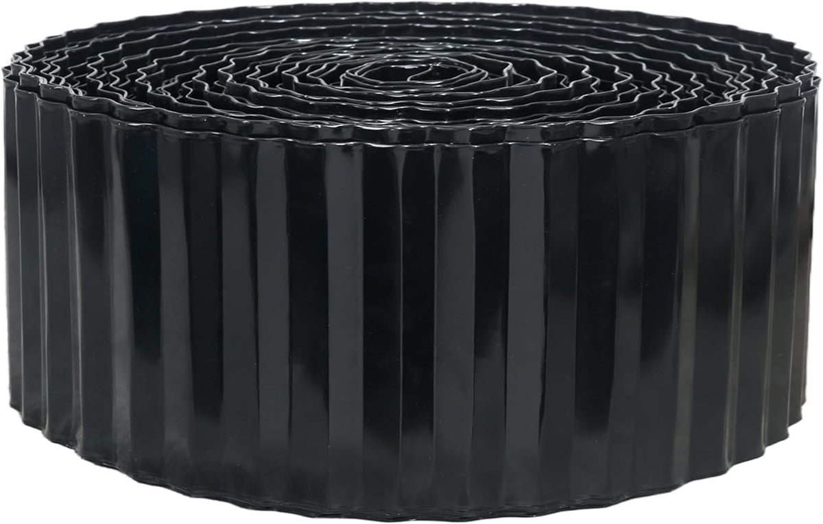 Corrugated Metal Garden Edging, 4"×100Ft Landscape Edging Border for Lawn, Flower Bed and Garden