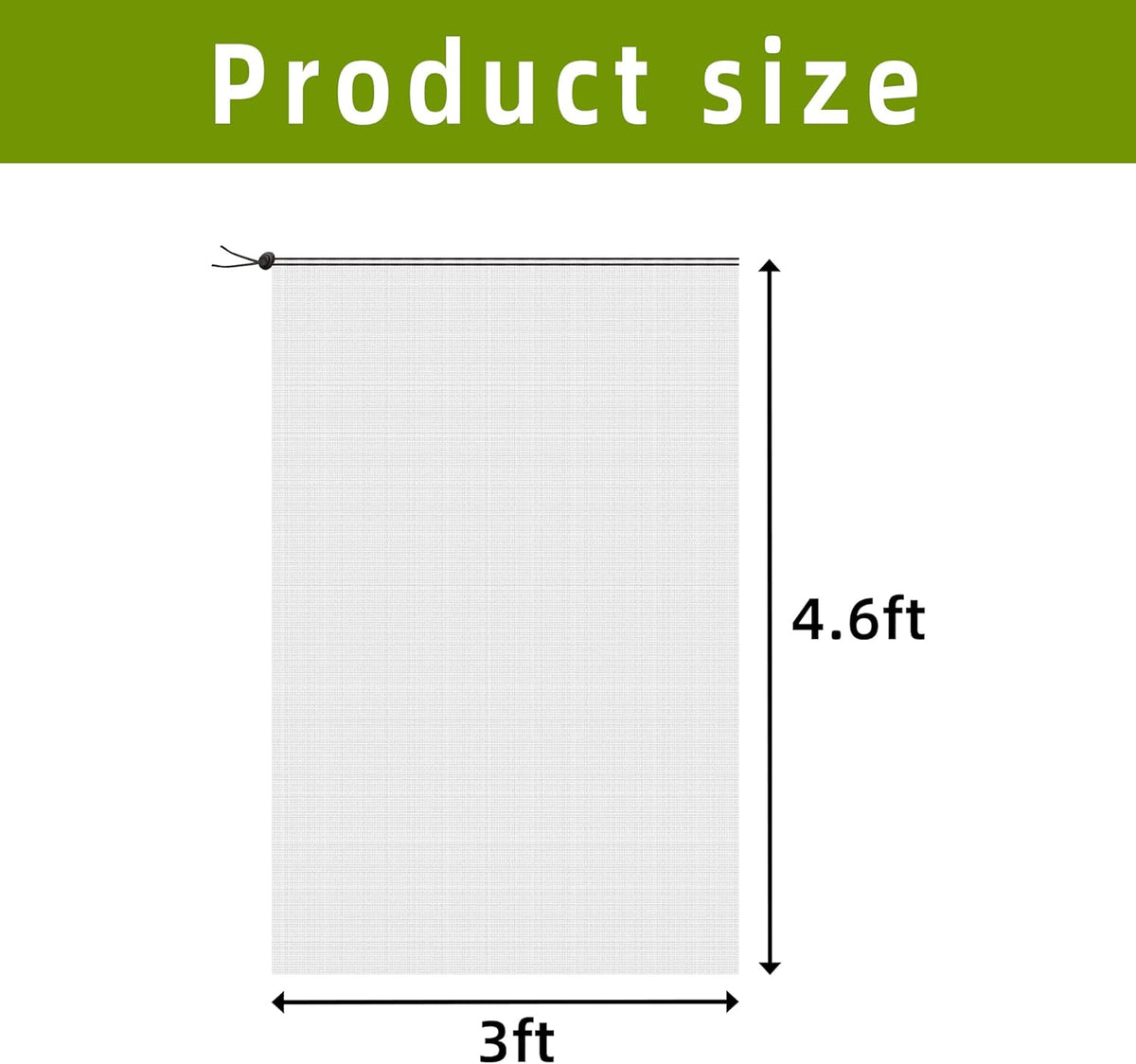 Alpurple 2 PCS Insect Bird Barrier Netting Mesh with Drawstring- 4.6 x 3 Ft Garden Bug Netting