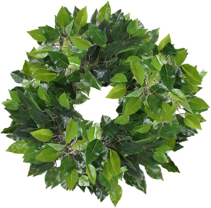 GTIDEA 12 Pcs Ficus Tree Leaves Branches Artificial Greenery Stems Silk Green Leaves Plants for