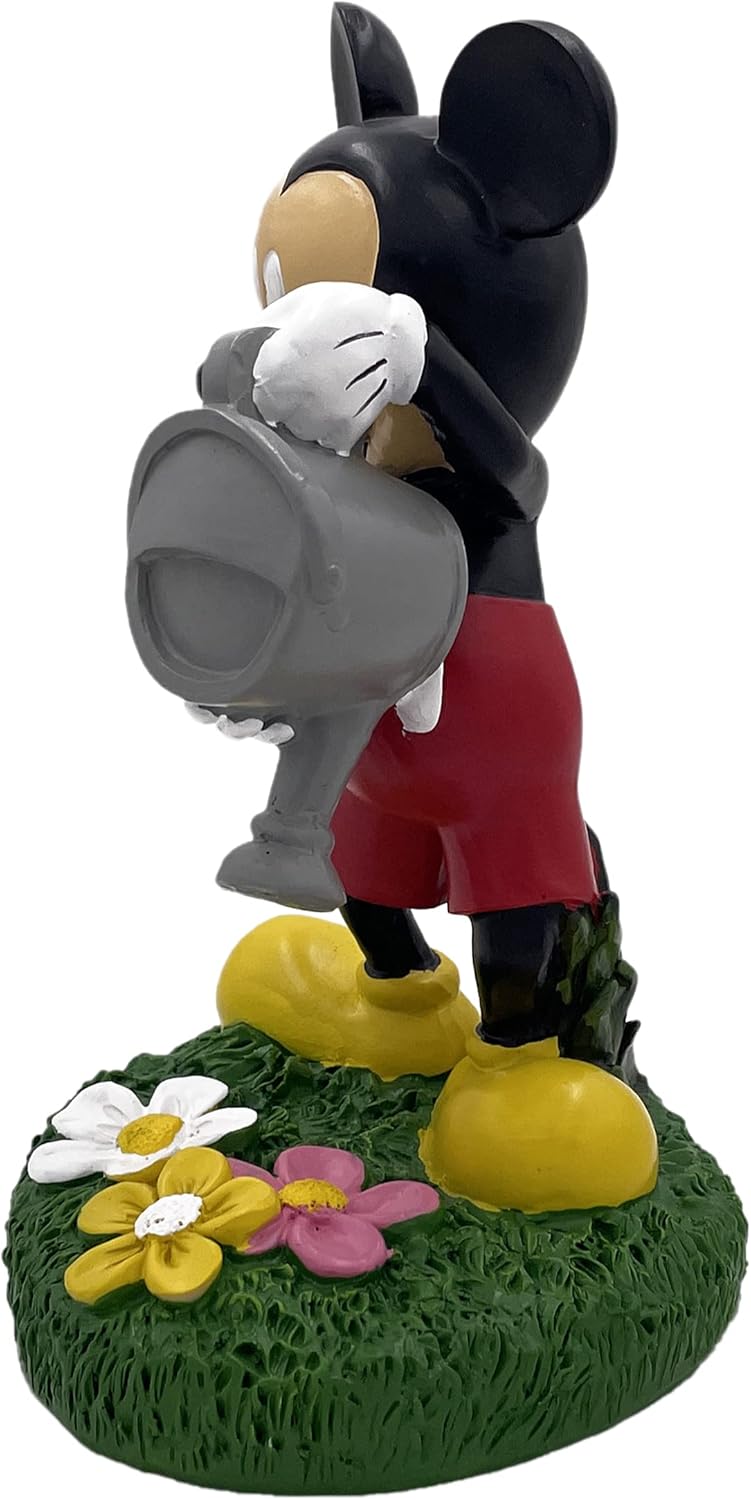 Disney Mickey Mouse Watering Can Garden Statue, Stands 8 Inches Tall, Officially Licensed Product