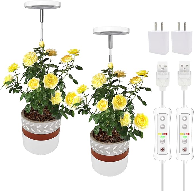 Plant Grow Light,Yadoker LED Growing Light Full Spectrum for Indoor Plants,Height Adjustable
