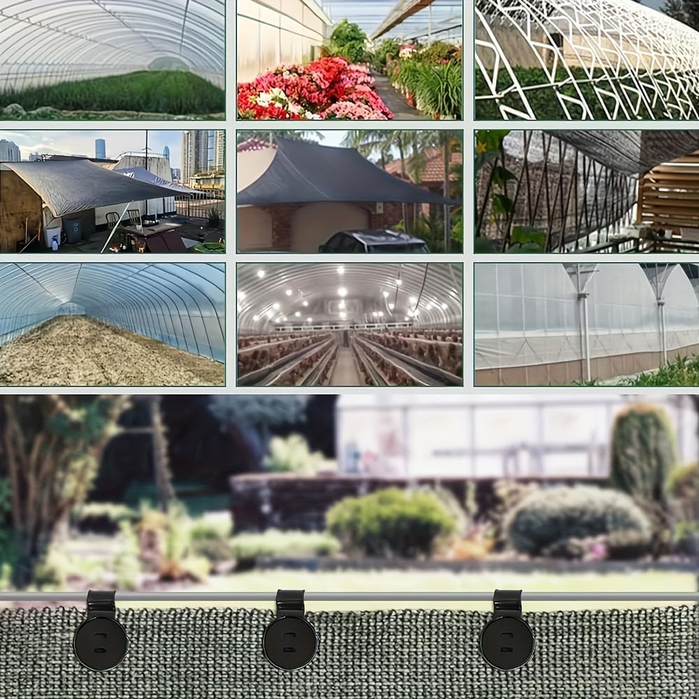 20 Pieces Shade Cloth Clips,Black,Sunshade Cloth, Bird Proof Net, Garden Netting, Greenhouse