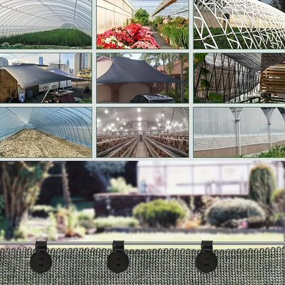 20 Pieces Shade Cloth Clips,Black,Sunshade Cloth, Bird Proof Net, Garden Netting, Greenhouse