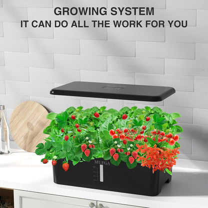 Hydroponics Growing System Herb Garden - MUFGA 18 Pods Indoor Gardening System with LED Grow Light