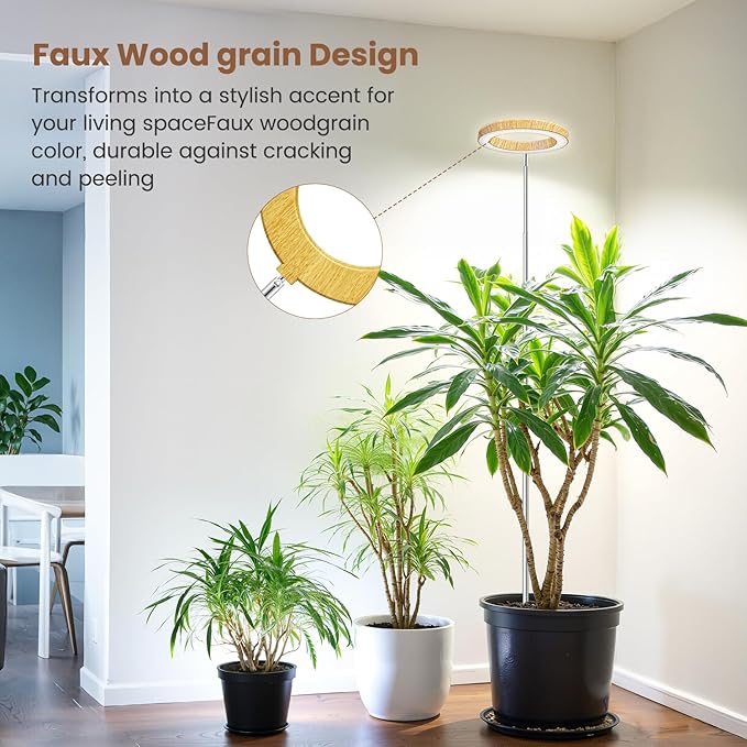 Grow Lights for Indoor Plants, Full Spectrum Plant Lights for Indoor Growing with 6/12/16H Timer, 3