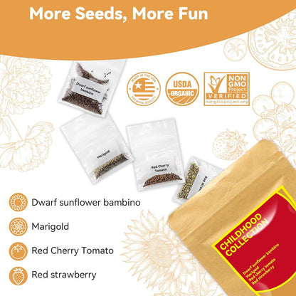 inbloom Vibrant Wildflower & Fruit Mixd Seed Pod Kit for AeroGarden, Ahopegarden Hydroponics