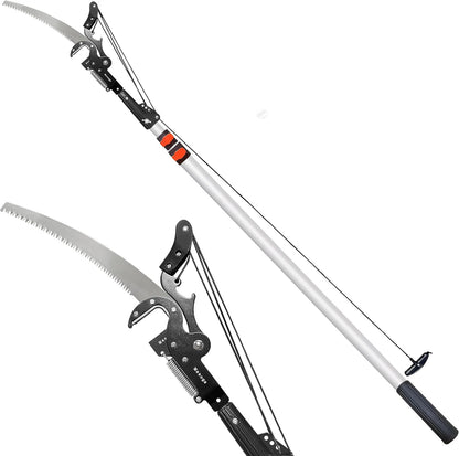 5-13FT Tree Trimmer Telescopic, Pole Saw & Pruner for Trimming, Pruning Saw Extendable, Long Handle