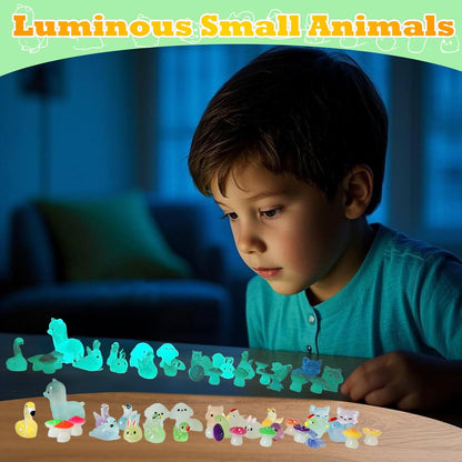 Mini Resin Animals 100 Pcs to Hide Tiny Resin Animals Bulk for Miniature Fairy Garden Accessories