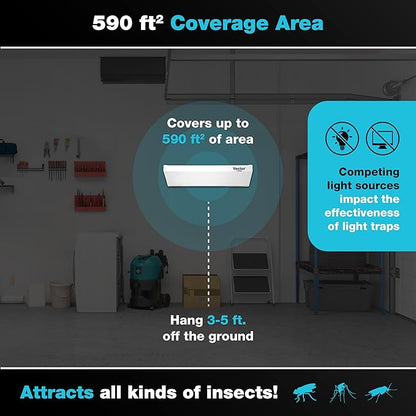 Catchmaster Vector Optima Light Trap, UV Light Fly Traps for Home, Gnat Traps for House Indoor
