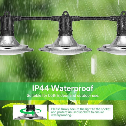VIVOSUN Outdoor LED Grow Lights, Waterproof String Grow Light, Full Spectrum Plant Growing Lights