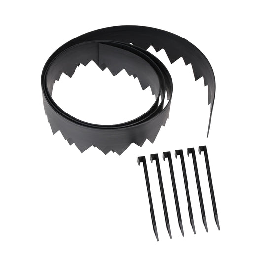 EasyFlex Pound‑In Landscape Edging with Bonus Anchoring Stakes – 20‑Foot Plastic Garden Border, 4.5