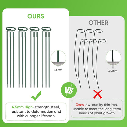 36 Inch Plant Stakes Tall, Three Sizes(12 or 24 or 36 Inch) Plant Support Stakes for Outdoor or