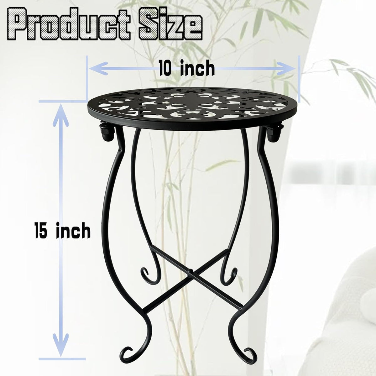 Plant Stand Indoor Outdoor, Metal Plant Stand for Indoor Plants Iron Art Flower Pot Holder Stand