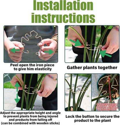 5Pcs Monstera Stem Support for Indoor Plants - 4.13 * 2.95 in- Durable Plant Support Stake Holder &