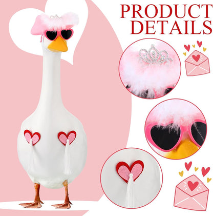 Outus Halloween Sexy Cowgirl Goose Outfits Funny Pink Cowboy Porch Goose Outfit 23 Inch Cowgirl