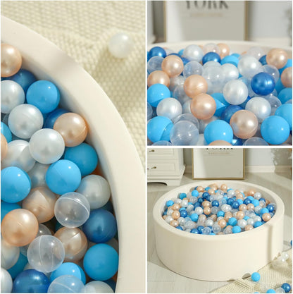 TRENDPLAY Plastic Balls for Ball Pits 2.2 Inch, Pack of 50 100 200 500 Hollow Balls, Perfect for