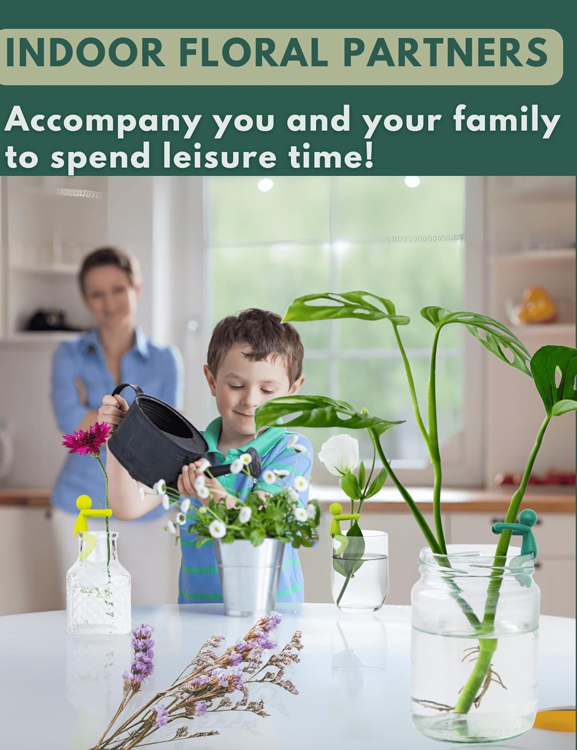 Plant Propagation Buddy - Cute Plant Support for Sprouts, Stems, and Cuttings; 6PCS Leaf Friend