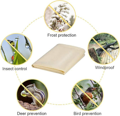 MIXC 2-Pack Plant Cover Tree Blanket Jacket Freeze Frost Protection Cloth for Potted Plants Fruit